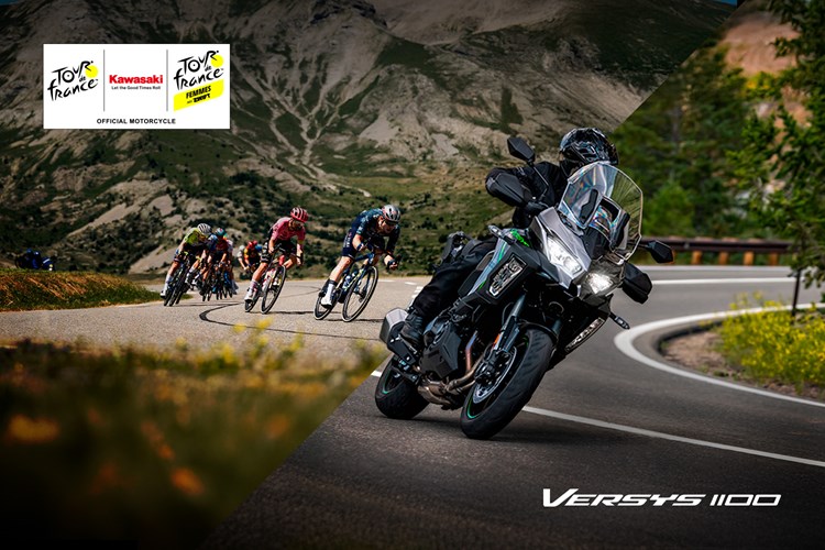 Versys 1100 da Kawasaki é a moto oficial do Tour de France